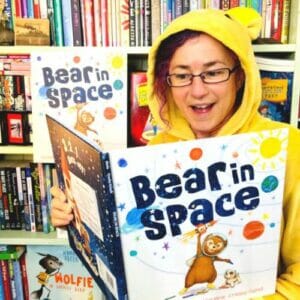 Deborah Abela and Bear in Space